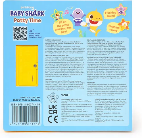 Vista 6 de Pinkfong Baby Shark Potty Time Libro de Sonidos para Ir al Baño Libro de Cuentos Interactivo para Entrenamiento de Ir al Baño Libro