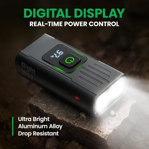 Vista 2 de Bike Lights Set, LED Super Bright USB-C Rechargeable Headlight & Taillight, Waterproof Front & Rear Back Bicycle Light for Night Riding, Road &