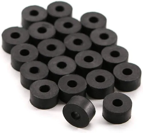 Vista 8 de Arandelas de goma EPDM negras – varios tamaños para postes de montaje de accesorios y retención de funda Kydex