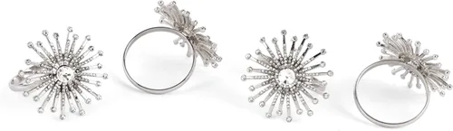 Vista 17 de Servilleteros decorativos, hebillas para decoración de mesa, bodas, Navidad, granja, fiesta, fácil de limpiar, duraderos y versátiles, juego de 12