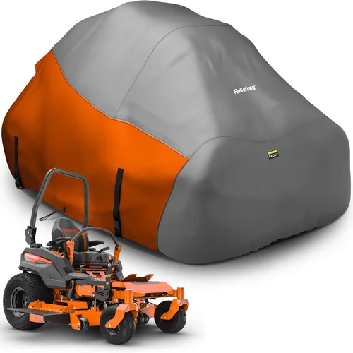 Vista 10 de Cubierta para Cortacésped de Montar, Tejido Impermeable de Grado Marino 420D - Ajuste Universal para John Deere, Cub Cadet, Craftsman, etc. Cubre