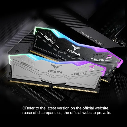 Vista 5 de TEAMGROUP T-Force Delta RGB DDR5 Ram 32 GB (2 x 16 GB) 7200 MHz PC5-57600 CL34 A-DIE Módulo de memoria de escritorio Ram para chipset serie 600 700