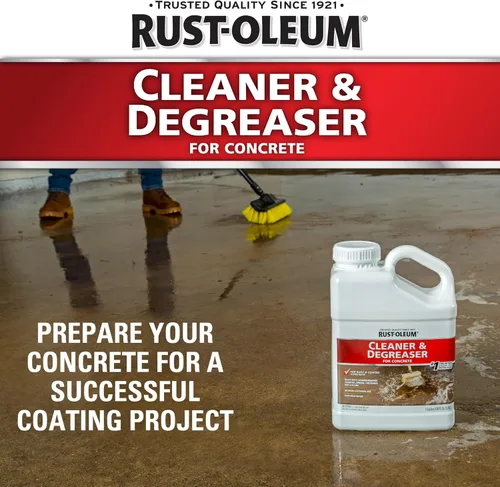Vista 2 de Rust-Oleum 301243 Limpiador y desengrasante, 1 galón Preparación de superficies de alta resistencia, elimina aceite, grasa, suciedad, promueve