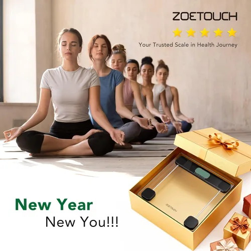 Vista 9 de ZOETOUCH Báscula para peso corporal, báscula de baño precisa, máquina de pesaje digital para personas, capacidad de 400 libras, pantalla LCD