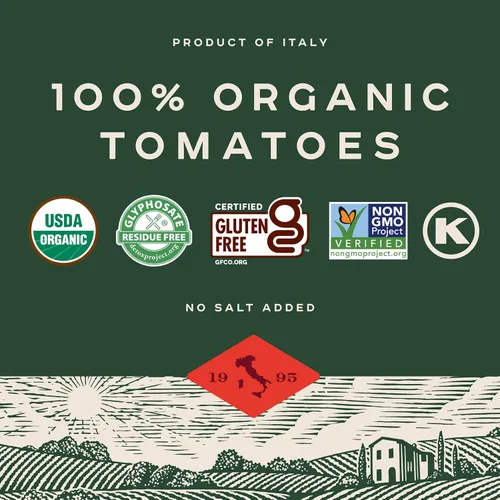 Vista 6 de Bionaturae Tomates orgánicos en cubitos – Tomates en cubitos orgánicos sin sal, aptos para dieta cetogénica, sin OMG, sin azúcar añadida, sin sal