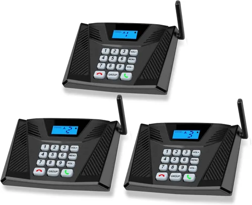 Vista 7 de Intercomunicadores inalámbricos para el hogar actualizado, intercomunicador dúplex completo de 5300 pies manos libres, sistema de intercomunicación