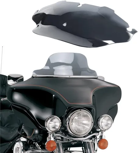 Vista 26 de WYNMOTO - Parabrisas ondulado negro de 8" compatible con 1996-2013 Harley Davidson Street Glide Electra Glide Ultra Classic Touring FLHT FLHTC FLHX