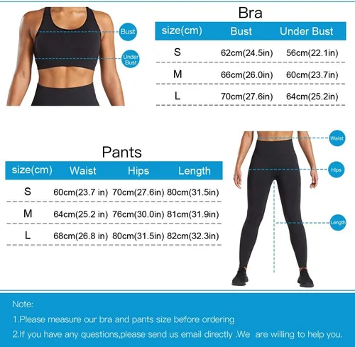 Vista 6 de WodoWei - Conjunto de 2 piezas de entrenamiento para mujer