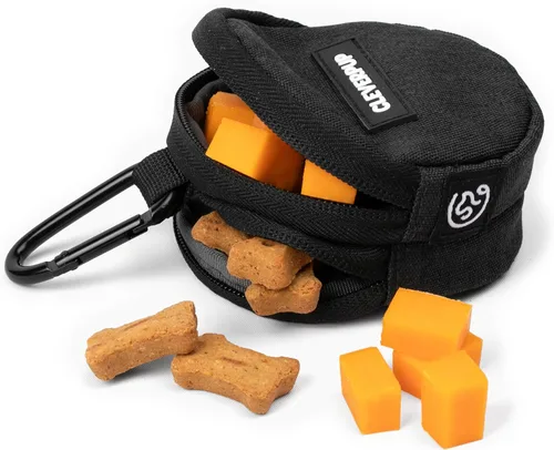 Cleverpup, Bolsa de golosinas para perros Snackpack con doble aislamiento - Capacidad de 1.5 tazas - Bolsa de golosinas para entrenamiento y paseos