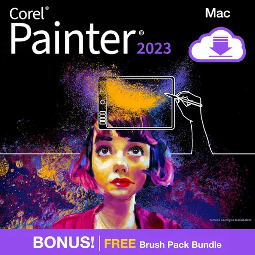 Corel Painter 2023 | Software de pintura profesional para arte digital, ilustración, arte fotográfico y arte fino [Descarga de Mac]