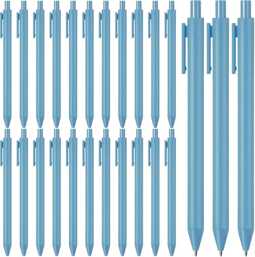 Fulmoon 25 unidades de bolígrafos retráctiles de bola para escritura cómoda, lindos suministros de Navidad y regreso a clases en punta media de 3/64