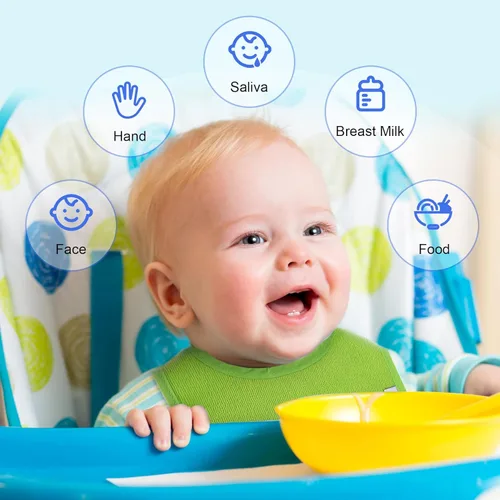 Vista 4 de Paquete de 12 baberos de algodón de rizo, baberos unisex con relleno de fibra impermeable para alimentación, dentición, babeo
