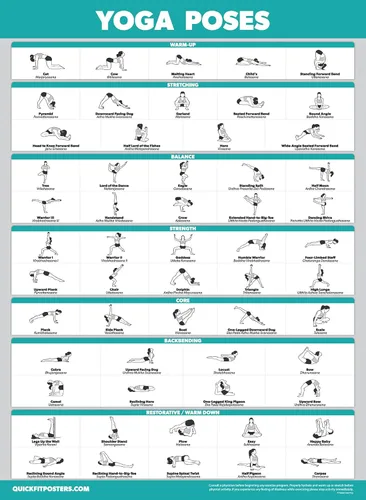 Vista 8 de Paquete de 4 – Volumen de entrenamiento de pilates 1 y 2 + Poses de yoga Volumen 1 y 2 – Juego de póster de ejercicio