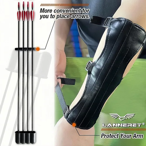 Vista 4 de Lanneret Juegos de arco compuesto y tiro con arco – Arcos compuestos de tiro con arco a mano derecha, 15-29 libras, peso de tracción ajustable