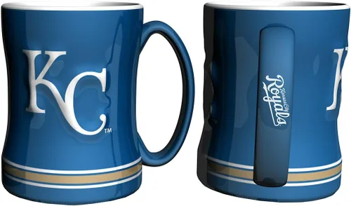 Vista 3 de MLB - Taza unisex de 14 oz con relieve esculpido