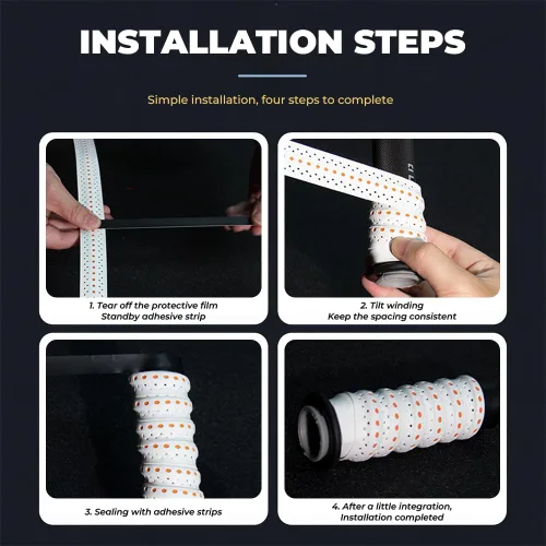 Vista 5 de Motorcycle Handlebar Tape for Forza 750 - Pack of 2 Breathable PU Handlebar Tape, Non-Slip & Waterproof, Comfort Grip for Motorcycle, Bicycle & A