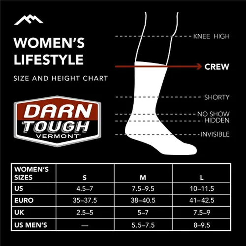 Vista 4 de Calcetines ligeros para mujer Darn Tough Animal Haus Crew