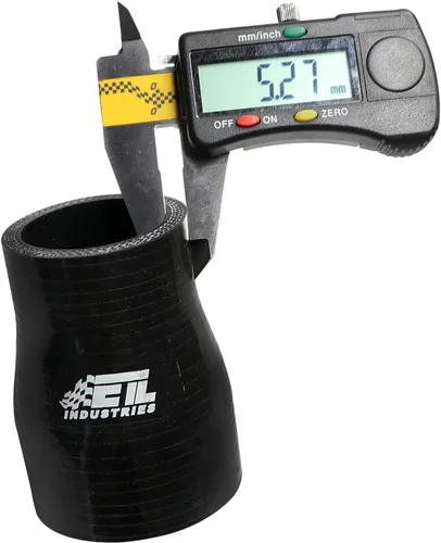 Vista 3 de ID 5" a 6", Longitud 3" Manguera de acoplador recto reductor de silicona, acoplador universal reforzado de 4 capas para entrada reductora