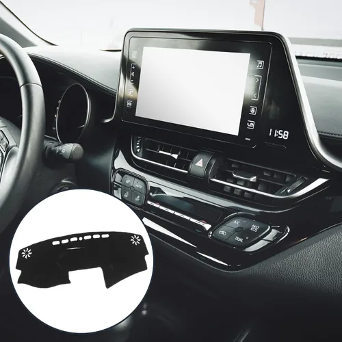 Vista 2 de X AUTOHAUX Cubierta antideslizante para salpicadero de automóvil, poliéster de repuesto para Toyota Camry 2007-2011