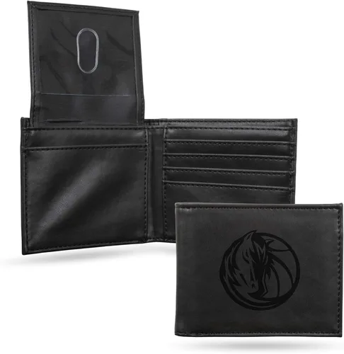Vista 51 de Rico Industries - Cartera de diseño delgado con grabado láser de la NBA, cartera con grabado láser estilo billetera - Gran regalo