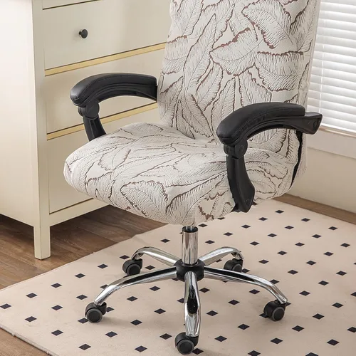 Vista 38 de Fundas elásticas para sillas – Fundas deslizables duraderas con cremallera para escritorio de computadora, sillas universales para juegos/oficina, 05