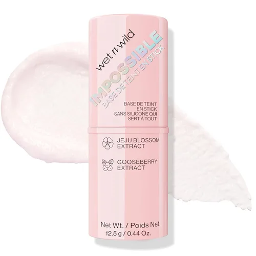 Vista 14 de wet n wild Impossible Primer Stick, enriquecido con grosella y flor de Jeju para una base de maquillaje iluminadora duradera, vegano y libre