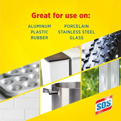 Vista 8 de S.O.S -10002, Almohadillas de jabón de lana de acero, 10