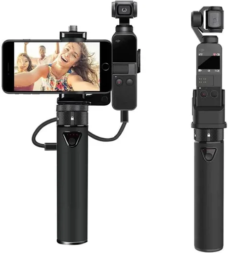 Smatree - PowerStick portátil compatible con Osmo Pocket 2 (banco de energía) para DJI Osmo Pocket 2/1, soporte de montaje de cámara para cámara