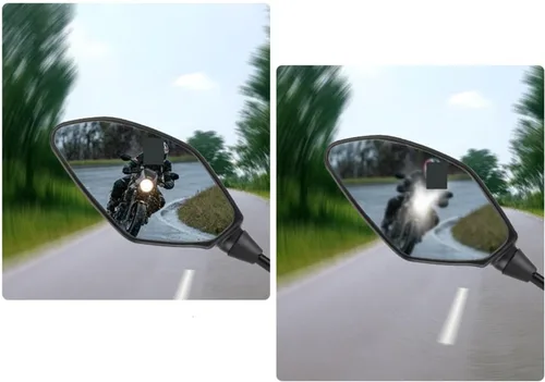 Vista 4 de BEUTEE Rearview Mirrors Compatible with MT07 MT09/Tracer 900/9/GT Tenere 700 MT10 MT03 MT25 MT01 MT 07 09 Motorcycle Rear View Mirror Side