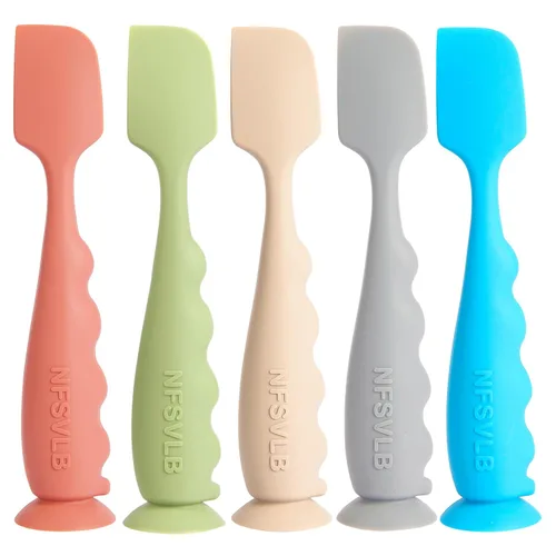 Vista 9 de Espátula de crema para pañales con estuche, 2 espátulas grandes de 2 mini pasta de glúteos con 3 fundas de viaje, espátula suave para glúteos