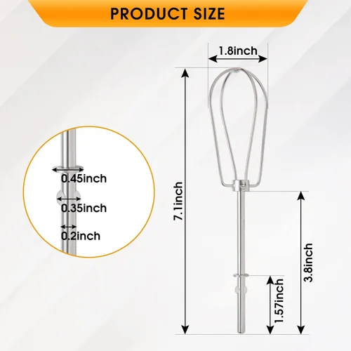 Vista 2 de Accesorios para batidoras de mano para KitchenAid W10490648, KHM5APWH7, PS4082859