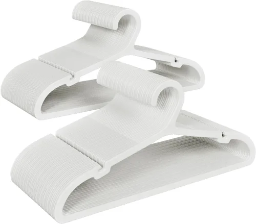 Vista 17 de ABHENG UAPY0530B - Paquete de 30 perchas para ropa, perchas de plástico antideslizantes, perchas que ahorran espacio, resistentes, para colgar ropa