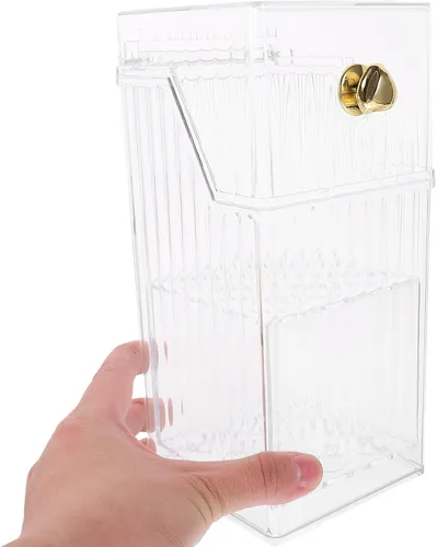 Vista 4 de SMASOLO Cosmetics Brush Holder Cup Makeup Vanity Organizer Dustproof Desktop Makeup Brush Storage Container Pen Holder for Bathroom Dresser