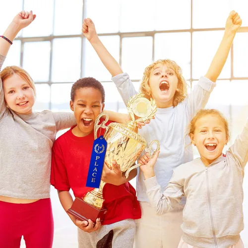 Vista 5 de Juego de 45 cintas de premio para el primer lugar, segundo y tercer lugar, con tarjeta de evento y cuerda para competición, eventos deportivos
