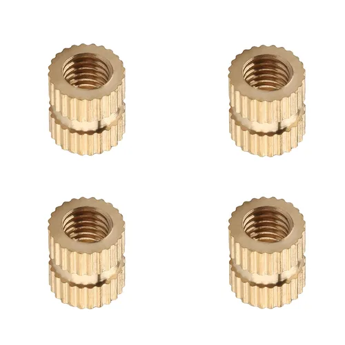 Vista 85 de Tuercas moleteadas de rosca hembra M2x3mm OD Tuercas de inserción roscadas de latón Tuercas de incrustación hidráulicas soldadas juntas Kit surtido