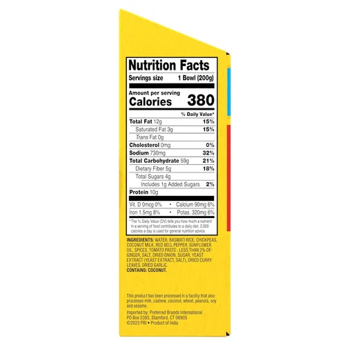 Vista 2 de Tasty Bite - Tazón de Arroz con Garbanzos Biryani, Listo para Comer, Apto para Microondas, Sin Gluten, 7 Onzas (Paquete de 6)