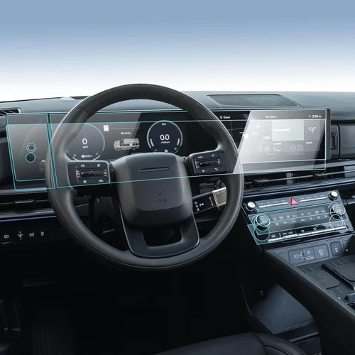 Vista 108 de Protector de pantalla de vidrio templado para Audi A4 (2020-2024)/A5 (2020-2024)/Q5 (2021-2023), accesorios de navegación antirreflejos, instalación