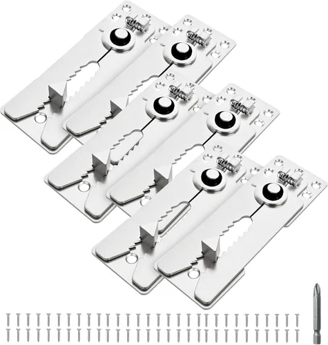 Vista 9 de Paquete de 2 tornillos conectores seccionales de sofá, conectores de sofá resistentes para seccionales, abrazaderas de sofá para hacer estancias