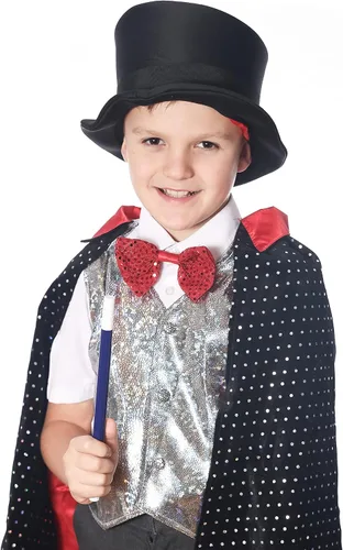 Vista 3 de Marvin's Magic - Disfraz de mago - Disfraz y accesorios mágicos - Varita mágica - Sombrero mágico - Juego de roles - Libro para colorear - Chaleco