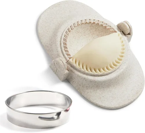 Juego para hacer albóndigas con cortador de masa y molde de prensa para empanada, haz sin esfuerzo albóndigas perfectas, calzones, pierogi, facturas