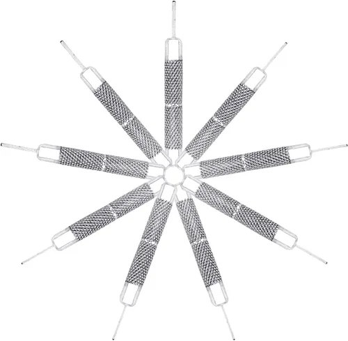 Vista 8 de Bandeja de herramientas de apertura de 16 piezas de tarjeta SIM, pasadores de expulsión, expulsor de agujas, compatible con todos los iPhone, Apple