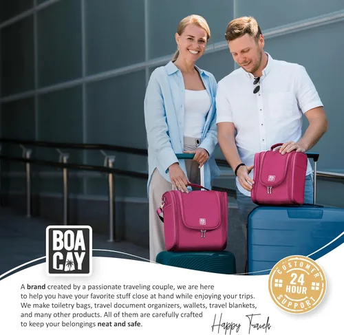 Vista 9 de BOACAY Neceser de viaje colgante extragrande para mujeres y hombres, bolsa de maquillaje, Extragrande, Neceser