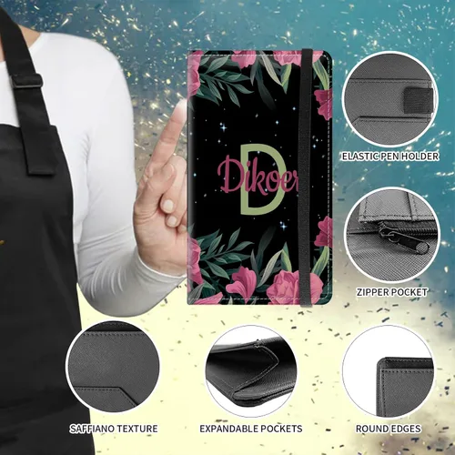 Vista 254 de Diseña Tus Propios Libros de Servicio con Nombre e Iniciales para Camareras, Dikoer Libro de Servicio de Camarero Personalizado con Nombre