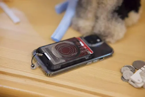 Vista 7 de Funda magnética fuerte para iPhone con capacidad para 3 tarjetas compatibles con POPsocket, para estudiantes, trabajo, viajes, oficina