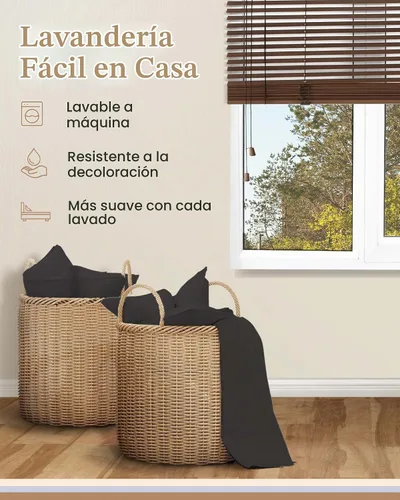 Vista 6 de Olympic - Juego de sábanas tamaño Queen, 100 % algodón egipcio, juego de sábanas de lujo de 600 hilos, 4 piezas, suave y transpirable, ajuste Gris