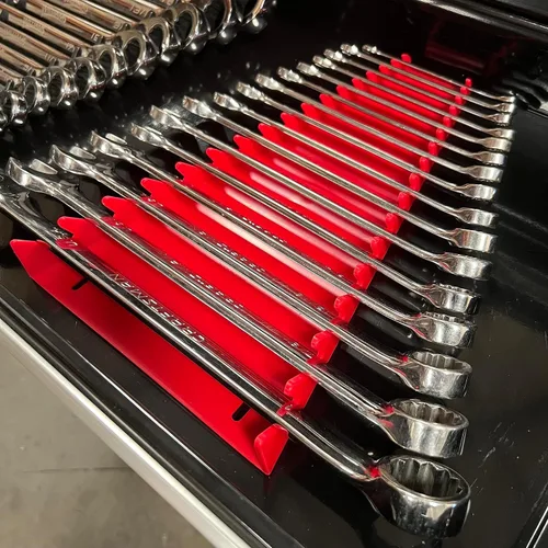 Vista 3 de MLTOOLS Organizador de llaves estándar de 16 herramientas (rojo x 1)