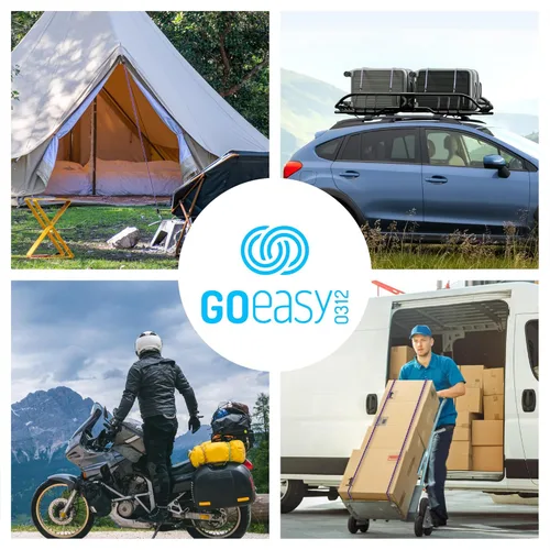 Vista 5 de GOEASY0312 Cuerdas Elásticas Premium de Servicio Pesado - 17 Piezas de Cuerdas Elásticas con Ganchos en un Frasco de Almacenamiento Incluye 10