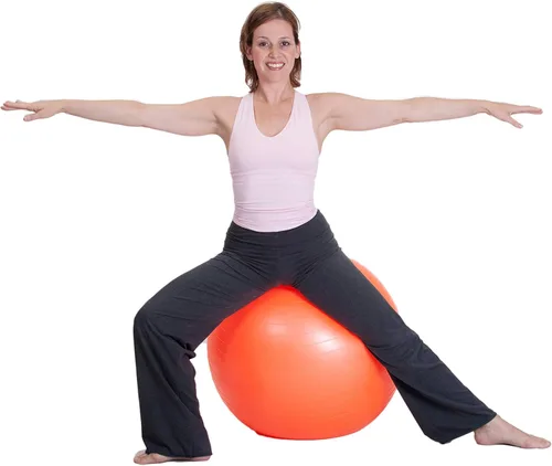 Vista 7 de Pelota de ejercicio (21.7-33.5 in) Duraform - Pelota de yoga, estabilidad resistente a las explosiones, equilibrio y soporta pilatos de 600 libras