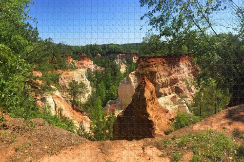 Lumpkin Providence Canyon Georgia USA Rompecabezas para adultos 1000 piezas de madera regalo de viaje recuerdo Pt-00399