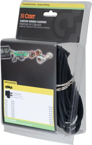 Vista 7 de CURT 56478 Arnés de cableado de remolque personalizado de 4 pines para el lado del vehículo, se adapta a Select Ram ProMaster 1500, 2500, 3500, negro